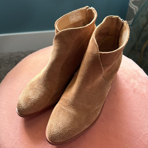Soludos Venetian Tan Suede Ankle Booties - Picture 6 of 13